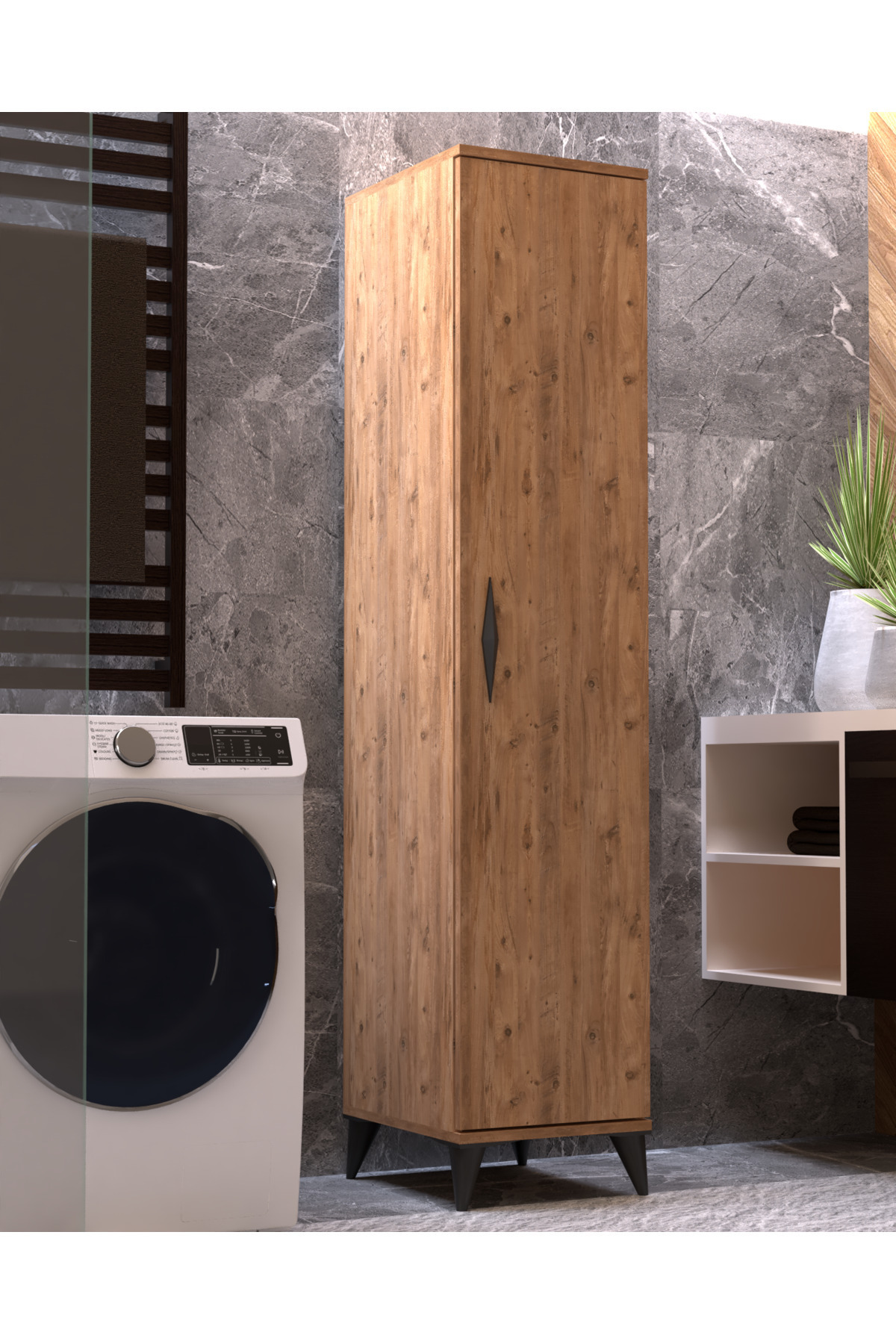 Vesso Çok Amaçlı Dolap Banyo Dolabı Mutfak Dolabı Kiler Dolabı Raflı Dolap